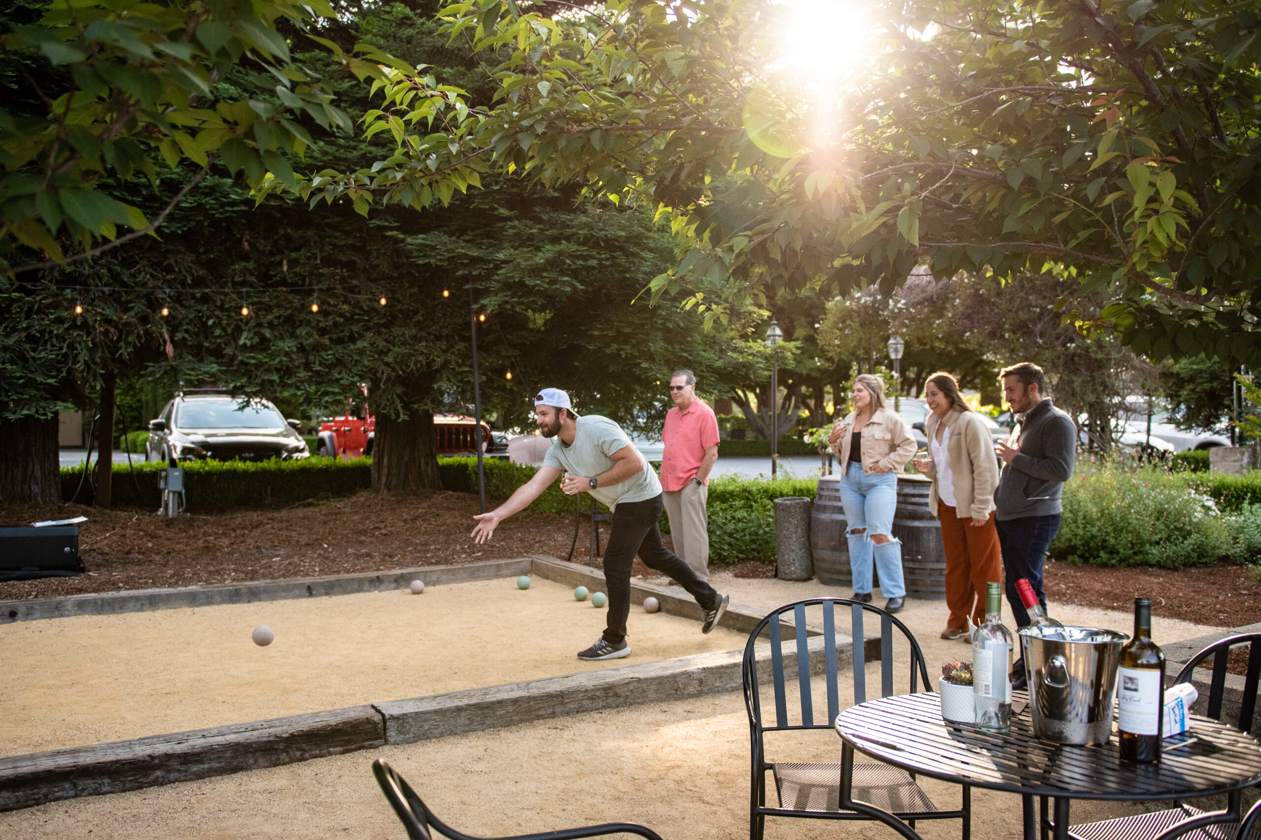 Private Events on the Bocce Court at Dry Creek Vineyard